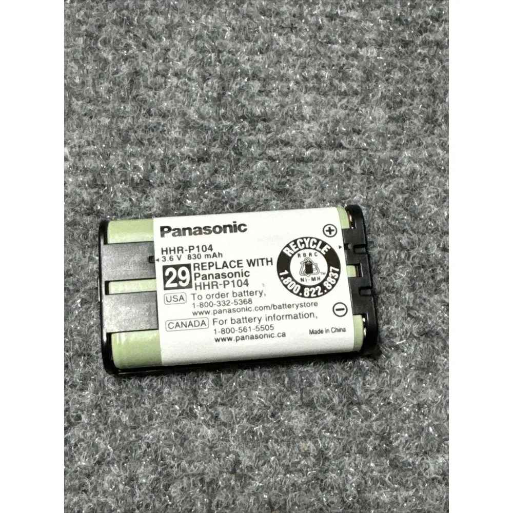 Genuine Original Panasonic HHR-P104 Cordless Phone Battery Pack 3.6V‎ 830mAh